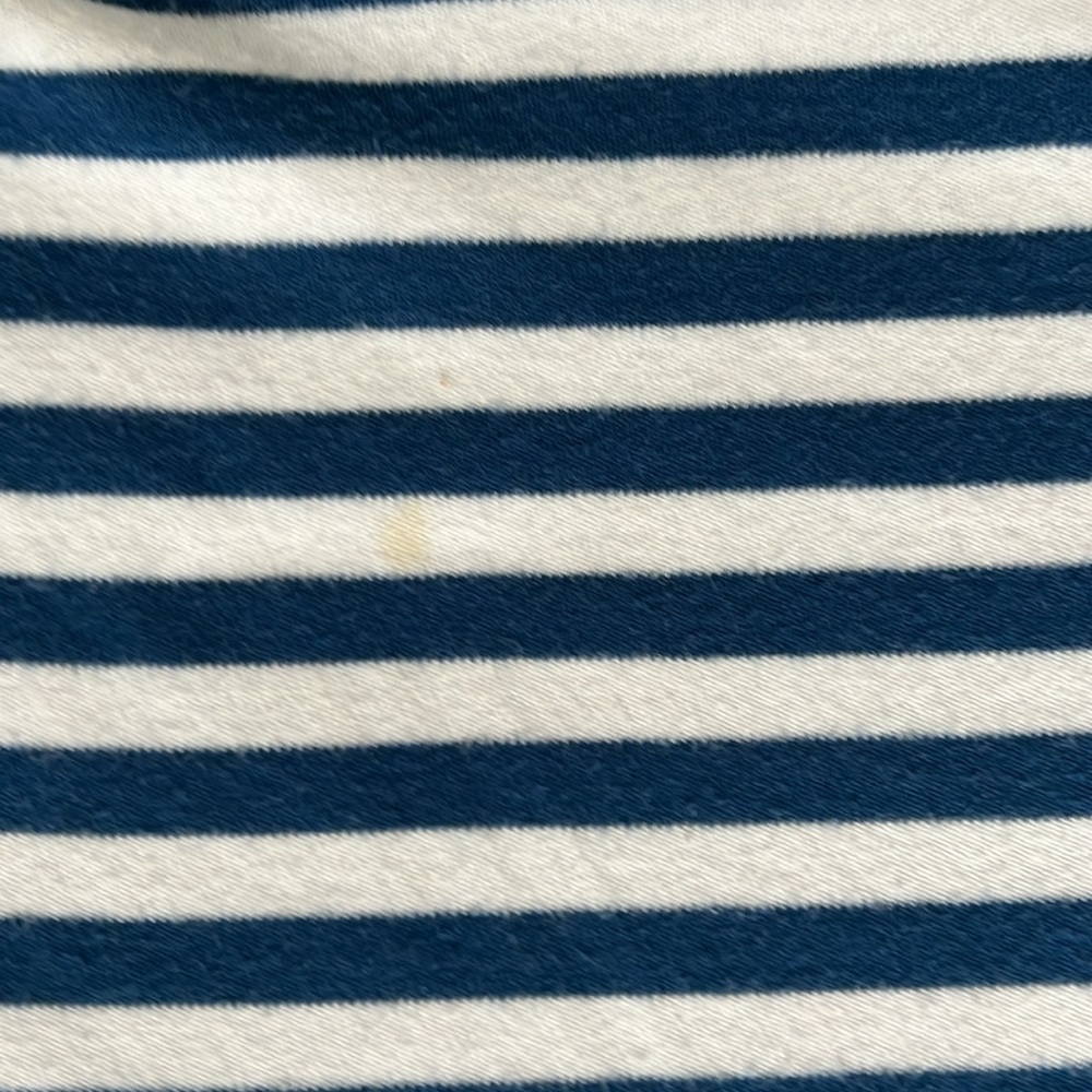 Madewell Boxy Crewneck Blue Stripe Tshirt Top - Picture 4 of 5